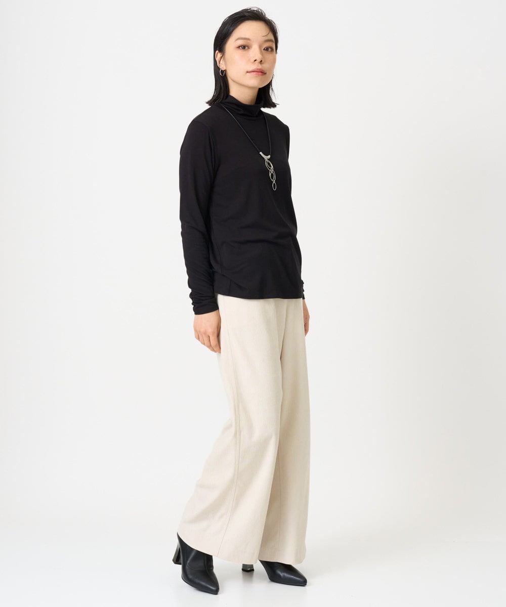 PHKAG26180 GEORGES RECH(小さいサイズ)(メゾン ドゥ サンク) ベアテンハイネックカットソー パープル