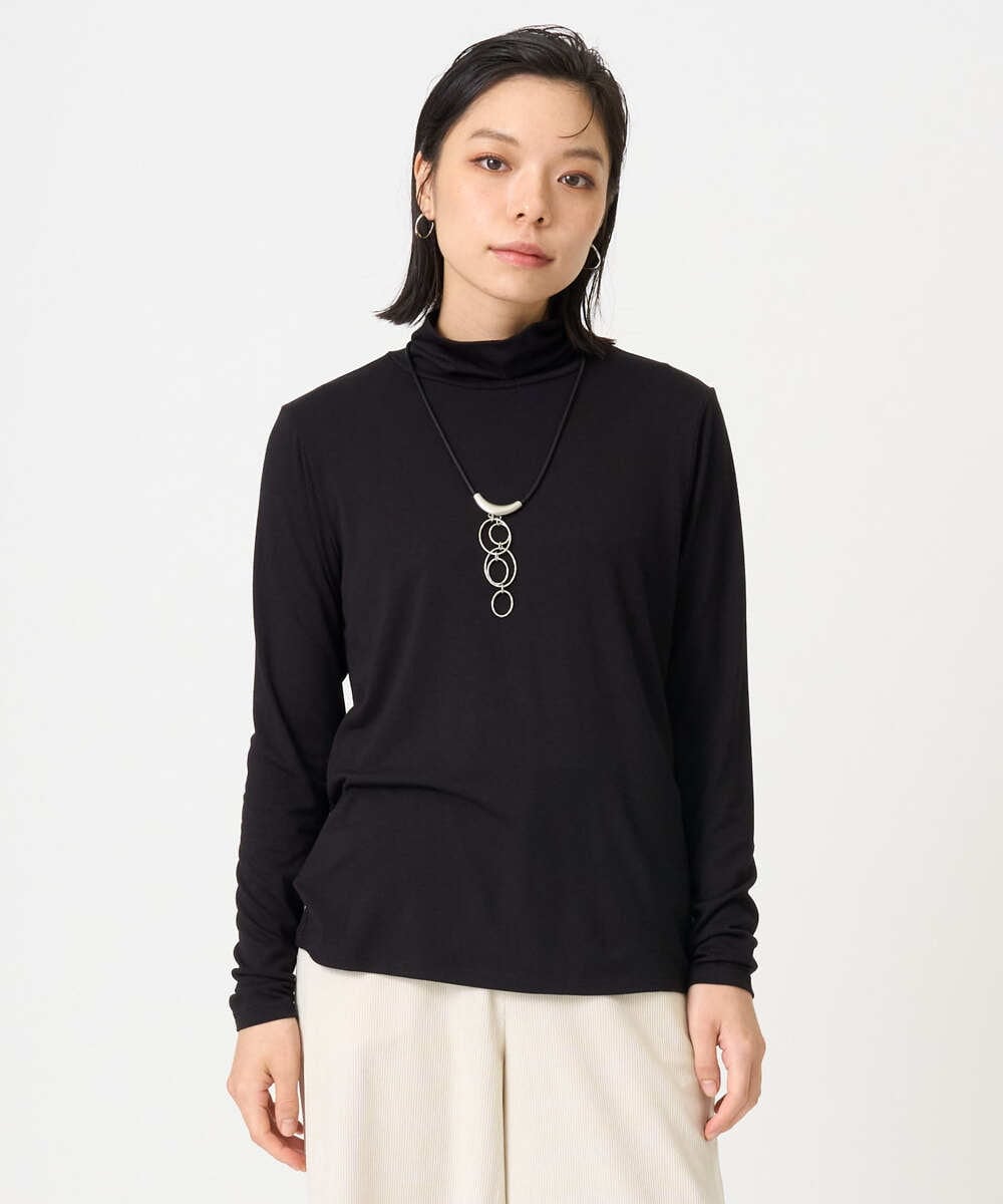 PHKAG26180 GEORGES RECH(小さいサイズ)(メゾン ドゥ サンク) ベアテンハイネックカットソー パープル