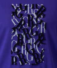 PHKAG27210 GEORGES RECH(小さいサイズ)(メゾン ドゥ サンク) ベアテン3D刺繍ロゴカットソー パープル
