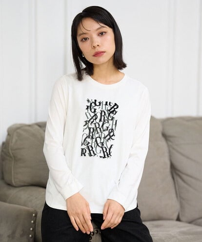 PHKAG27210 GEORGES RECH(小さいサイズ) ベアテン3D刺繍ロゴカットソー