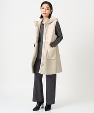 PHKAG28190 GEORGES RECH(小さいサイズ)(メゾン ドゥ サンク) チュールドッキングボーダーカットソー ブラック