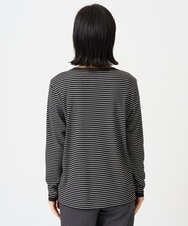 PHKAG28190 GEORGES RECH(小さいサイズ)(メゾン ドゥ サンク) チュールドッキングボーダーカットソー ブラック