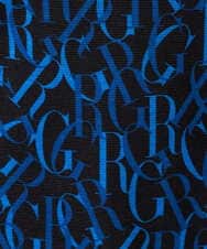 PHKAG33230 GEORGES RECH(小さいサイズ)(メゾン ドゥ サンク)  [日本製]ダブルフェイスボトルネックロゴカットソー ブルー