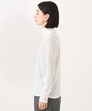 PHKAI07160 GEORGES RECH(小さいサイズ)(メゾン ドゥ サンク) シアーハイネックカットソー ブラック