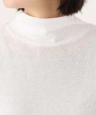 PHKAI07160 GEORGES RECH(小さいサイズ)(メゾン ドゥ サンク) シアーハイネックカットソー ブラック