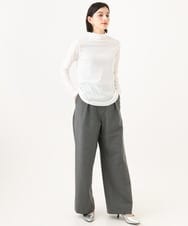 PHKAI07160 GEORGES RECH(小さいサイズ)(メゾン ドゥ サンク) シアーハイネックカットソー ブラック