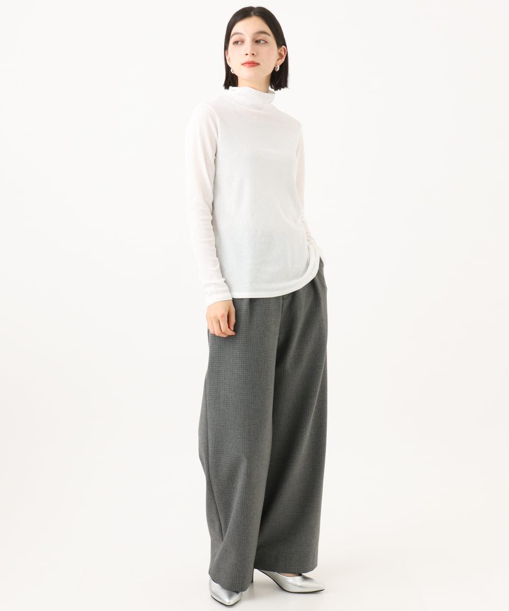 PHKAI07160 GEORGES RECH(小さいサイズ)(メゾン ドゥ サンク) シアーハイネックカットソー ブラック