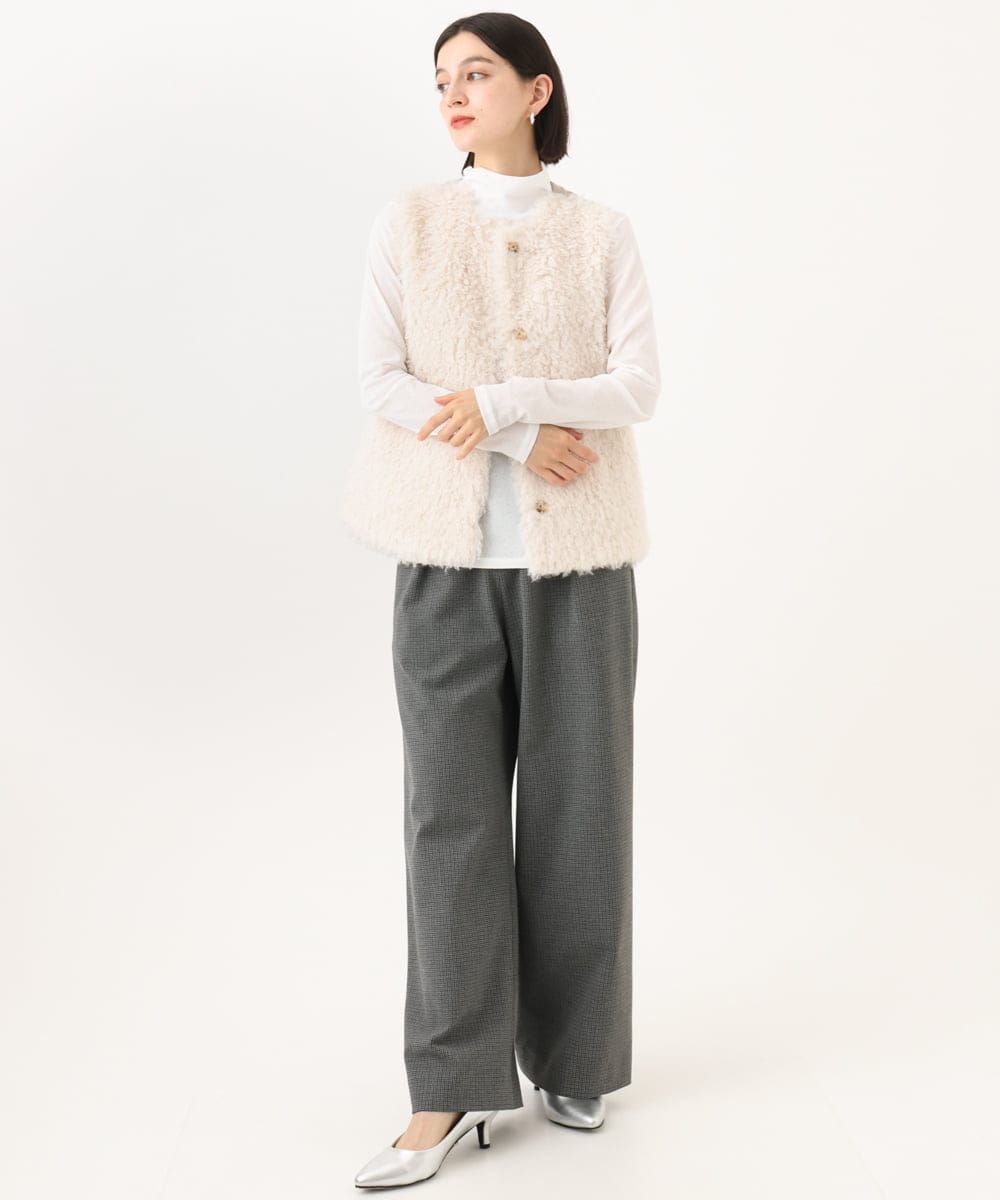 PHKAI07160 GEORGES RECH(小さいサイズ)(メゾン ドゥ サンク) シアーハイネックカットソー ブラック