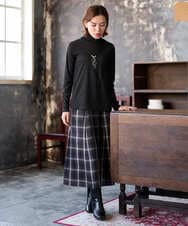 PHKAI07160 GEORGES RECH(小さいサイズ)(メゾン ドゥ サンク) シアーハイネックカットソー ブラック