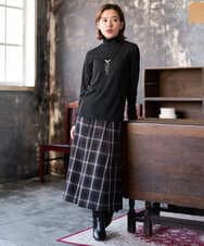 PHKAI07160 GEORGES RECH(小さいサイズ)(メゾン ドゥ サンク) シアーハイネックカットソー ブラック