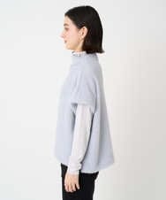 PHKCD60180 GEORGES RECH(小さいサイズ)(メゾン ドゥ サンク)  [日本製]ボトルネックフレンチスリーブテディベスト ライトブルー