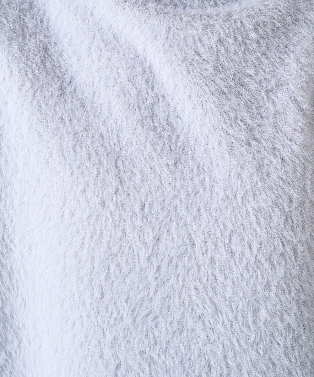 PHKCD60180 GEORGES RECH(小さいサイズ)(メゾン ドゥ サンク)  [日本製]ボトルネックフレンチスリーブテディベスト ベージュ