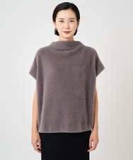 PHKCD60180 GEORGES RECH(小さいサイズ)(メゾン ドゥ サンク)  [日本製]ボトルネックフレンチスリーブテディベスト ベージュ