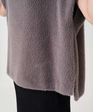 PHKCD60180 GEORGES RECH(小さいサイズ)(メゾン ドゥ サンク)  [日本製]ボトルネックフレンチスリーブテディベスト ベージュ