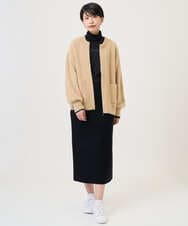 PHKCD63130 GEORGES RECH(小さいサイズ)(メゾン ドゥ サンク) ベアテンジャージーハイネックロゴカットソー ライトグレー