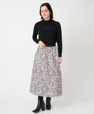 PHKCD63130 GEORGES RECH(小さいサイズ)(メゾン ドゥ サンク) ベアテンジャージーハイネックロゴカットソー ライトグレー