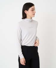 PHKCD63130 GEORGES RECH(小さいサイズ)(メゾン ドゥ サンク) ベアテンジャージーハイネックロゴカットソー ライトグレー