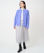 PHKCD63130 GEORGES RECH(小さいサイズ)(メゾン ドゥ サンク) ベアテンジャージーハイネックロゴカットソー ライトグレー