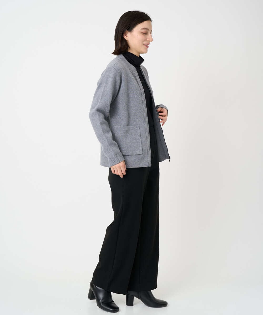 PHKCD63130 GEORGES RECH(小さいサイズ)(メゾン ドゥ サンク) ベアテンジャージーハイネックロゴカットソー ライトグレー