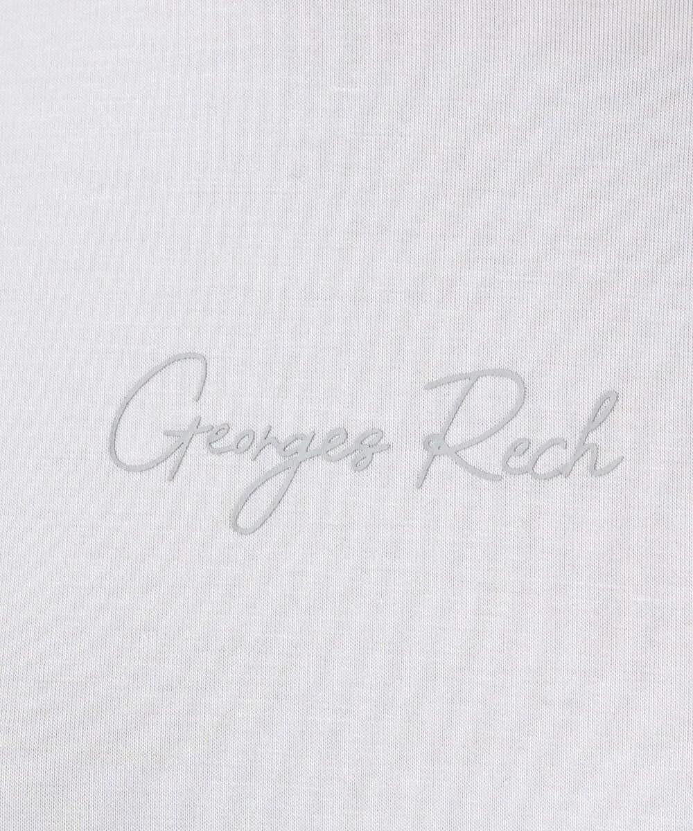 PHKCD63130 GEORGES RECH(小さいサイズ)(メゾン ドゥ サンク) ベアテンジャージーハイネックロゴカットソー ライトグレー