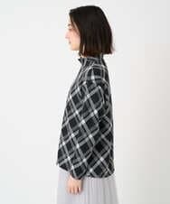 PHKCE72150 GEORGES RECH(小さいサイズ)(メゾン ドゥ サンク) へリンボンラインジャガードハイネックカットソー ブラック