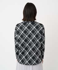 PHKCE72150 GEORGES RECH(小さいサイズ)(メゾン ドゥ サンク) へリンボンラインジャガードハイネックカットソー ブラック