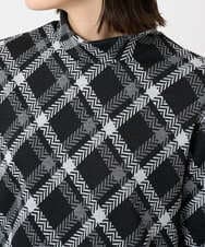 PHKCE72150 GEORGES RECH(小さいサイズ)(メゾン ドゥ サンク) へリンボンラインジャガードハイネックカットソー ブラック