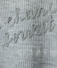 PHKEE09250 GEORGES RECH(小さいサイズ)(メゾン ドゥ サンク) ラメニットテープロゴ刺繍プルオーバー ホワイト