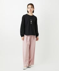 PHKEE24230 GEORGES RECH(小さいサイズ)(メゾン ドゥ サンク) プリーツスリーブジャージープルオーバー ホワイト