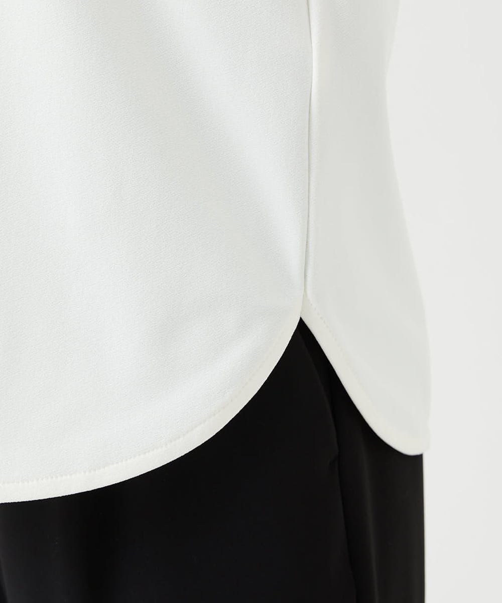 PHKEE24230 GEORGES RECH(小さいサイズ)(メゾン ドゥ サンク) 袖プリーツジャージプルオーバー ホワイト