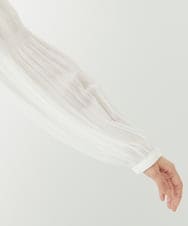 PHKEE24230 GEORGES RECH(小さいサイズ)(メゾン ドゥ サンク) プリーツスリーブジャージープルオーバー ホワイト