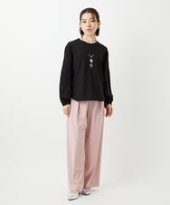 PHKEE24230 GEORGES RECH(小さいサイズ)(メゾン ドゥ サンク) 袖プリーツジャージプルオーバー ホワイト