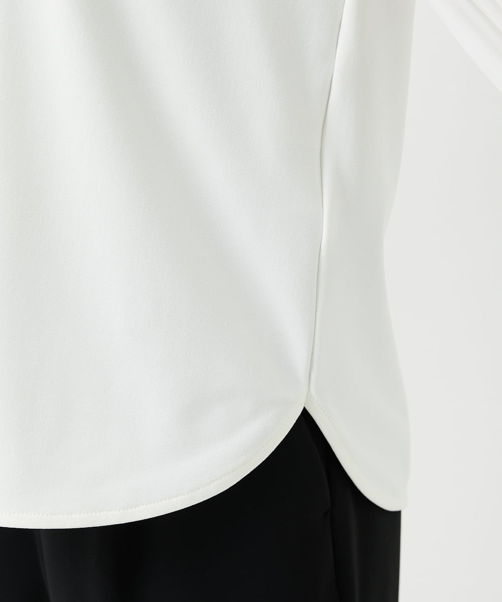 PHKEE24230 GEORGES RECH(小さいサイズ)(メゾン ドゥ サンク) プリーツスリーブジャージープルオーバー ホワイト