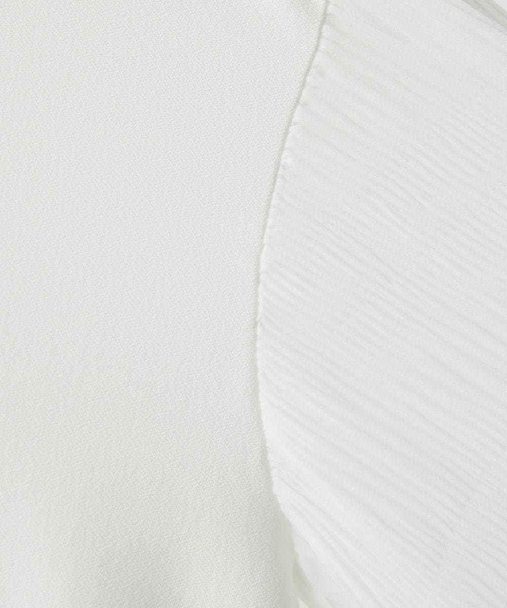 PHKEE24230 GEORGES RECH(小さいサイズ)(メゾン ドゥ サンク) プリーツスリーブジャージープルオーバー ホワイト