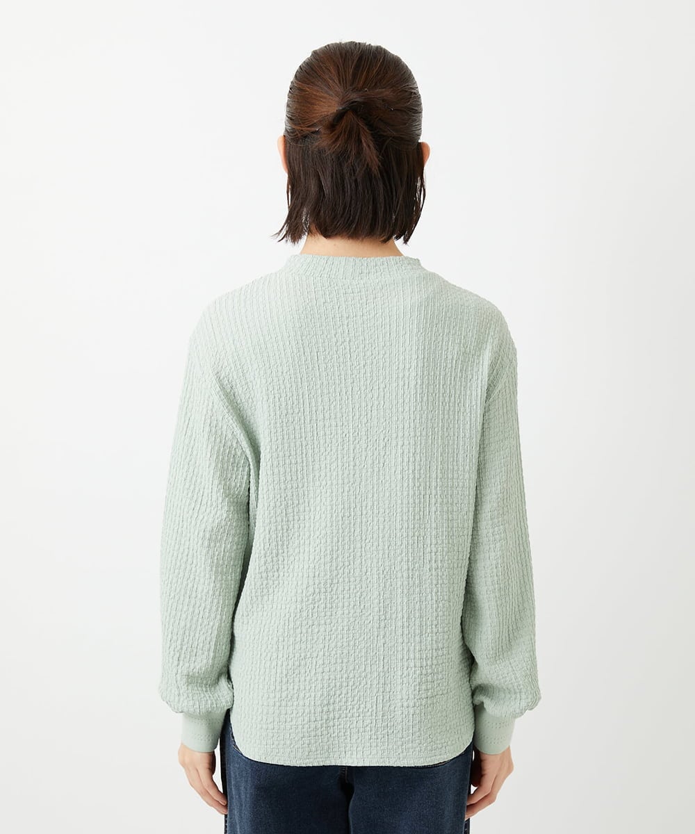 PHKEE27180 GEORGES RECH(小さいサイズ)(メゾン ドゥ サンク) ジャガードジャージプルオーバー グリーン