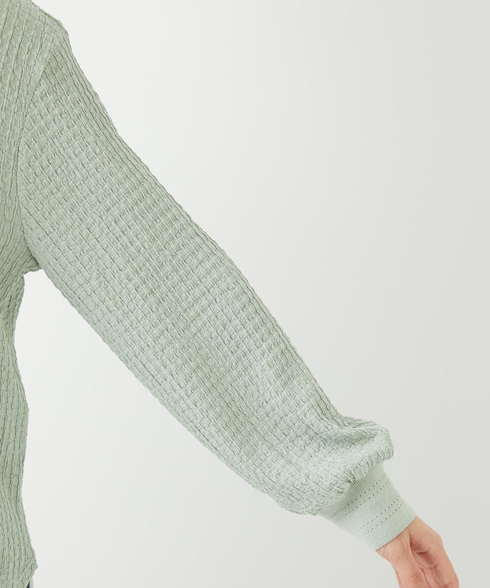 PHKEE27180 GEORGES RECH(小さいサイズ)(メゾン ドゥ サンク) ジャガードジャージプルオーバー グリーン