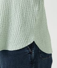 PHKEE27180 GEORGES RECH(小さいサイズ)(メゾン ドゥ サンク) ジャカードボトルネックジャージープルオーバー グリーン