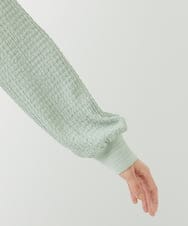 PHKEE27180 GEORGES RECH(小さいサイズ)(メゾン ドゥ サンク) ジャカードボトルネックジャージープルオーバー グリーン