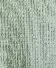 PHKEE37210 GEORGES RECH(小さいサイズ)(メゾン ドゥ サンク) ジャガードシャツ襟ジャージブラウス グリーン