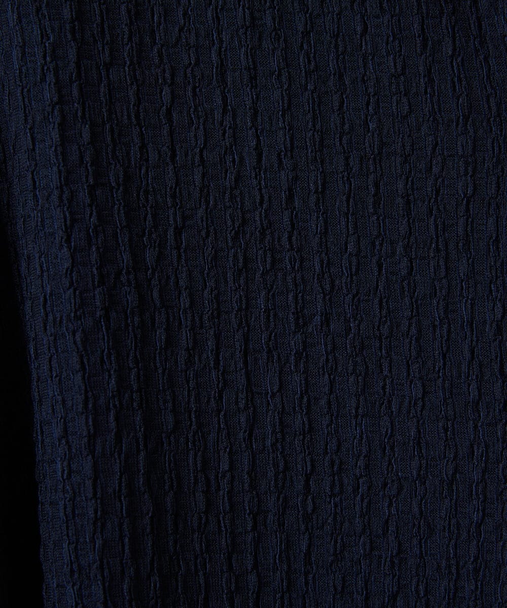 PHKEE37210 GEORGES RECH(小さいサイズ)(メゾン ドゥ サンク) ジャガードシャツ襟ジャージブラウス グリーン