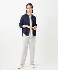 PHKEE37210 GEORGES RECH(小さいサイズ)(メゾン ドゥ サンク) ジャガードジャージブラウス グリーン