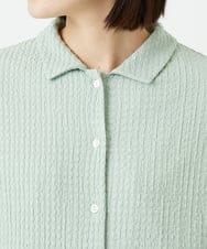 PHKEE37210 GEORGES RECH(小さいサイズ)(メゾン ドゥ サンク) ジャガードジャージブラウス グリーン