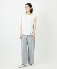 PHKEE46110 GEORGES RECH(小さいサイズ)(メゾン ドゥ サンク) ロゴ入りフレンチタンクトップ ホワイト