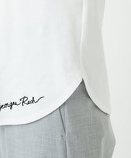 PHKEE46110 GEORGES RECH(小さいサイズ)(メゾン ドゥ サンク) ロゴ入りフレンチタンクトップ ホワイト