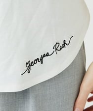 PHKEE46110 GEORGES RECH(小さいサイズ)(メゾン ドゥ サンク) ロゴ入りフレンチタンクトップ ホワイト