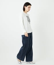 PHKEF14150 GEORGES RECH(小さいサイズ)(メゾン ドゥ サンク) ベア天竺ロゴプルオーバー ホワイト