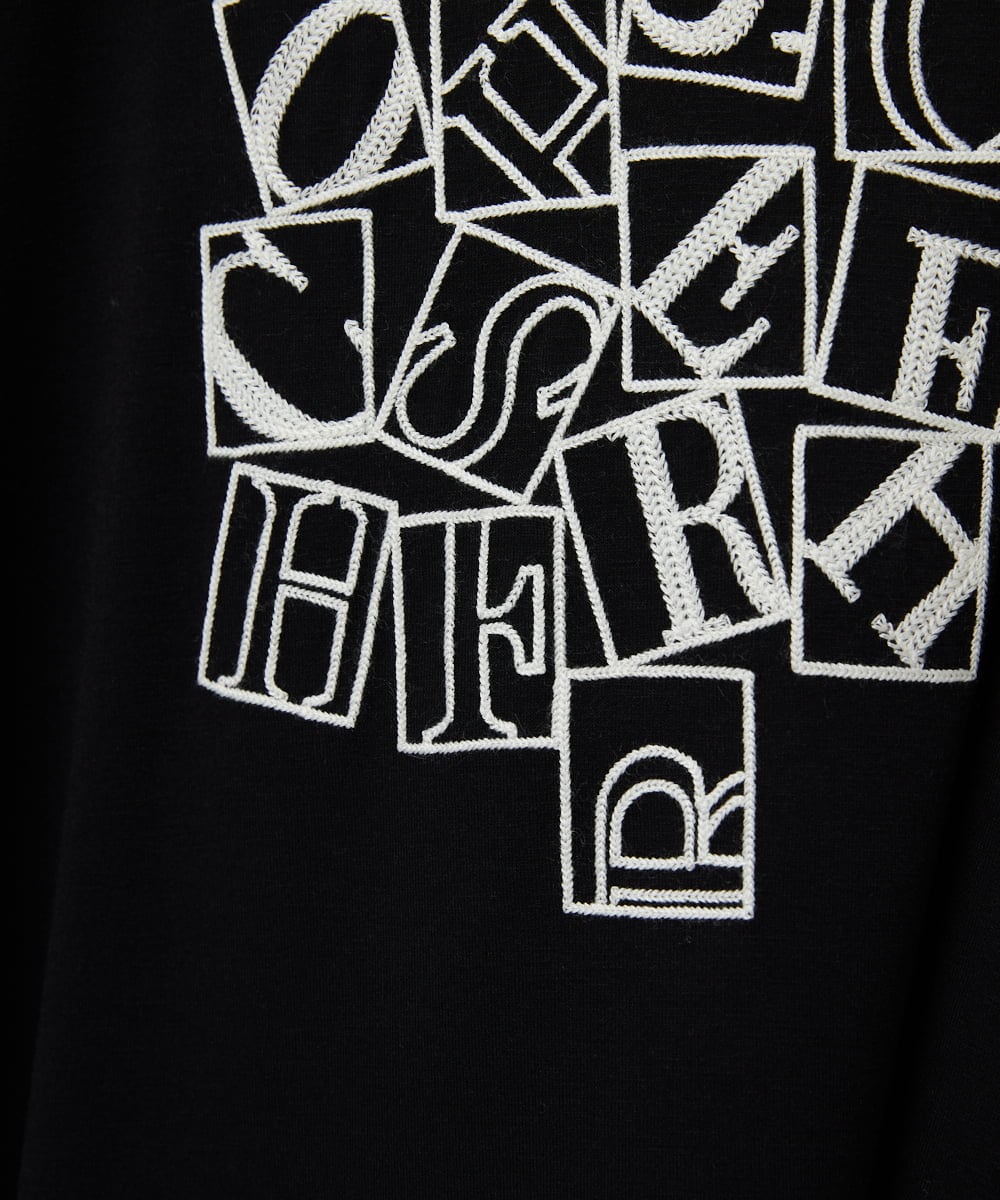 PHKEF14150 GEORGES RECH(小さいサイズ)(メゾン ドゥ サンク) ベアテンロゴ刺繍カットソー ホワイト