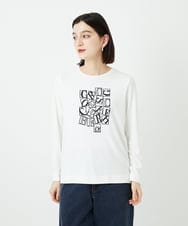 PHKEF14150 GEORGES RECH(小さいサイズ)(メゾン ドゥ サンク) ベア天竺ロゴプルオーバー ホワイト