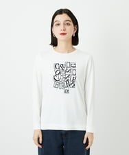 PHKEF14150 GEORGES RECH(小さいサイズ)(メゾン ドゥ サンク) ベアテンロゴ刺繍カットソー ホワイト