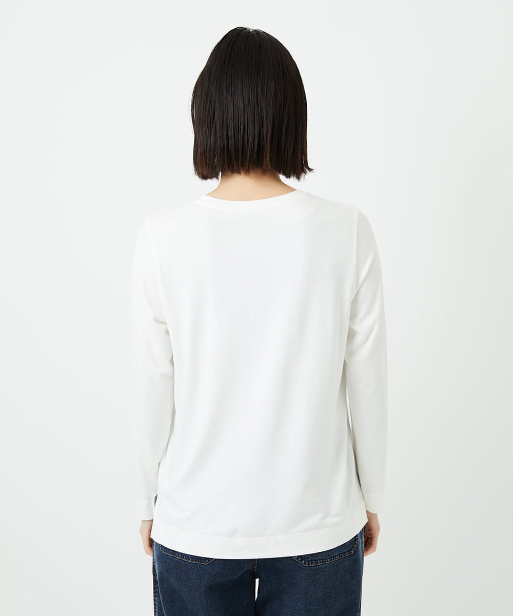 PHKEF14150 GEORGES RECH(小さいサイズ)(メゾン ドゥ サンク) ベア天竺ロゴプルオーバー ホワイト